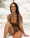 HYAMS ONE PIECE - ESPRESSO